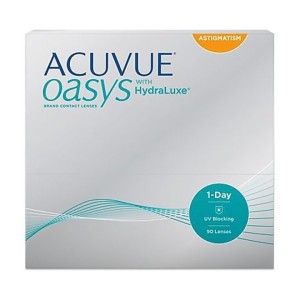 Acuvue Oasys 1 Day with HydraLuxe for Astigmatism 90 unidades | Vision24horas