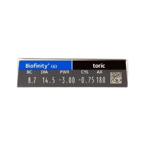 Biofinity Toric 6 unidades | Vision24horas 2