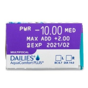 Dailies Aquacomfort Plus Multifocal 30 unidades | Vision24horas 2