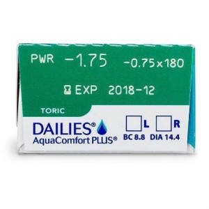 Dailies Aquacomfort Plus Toric 30 unidades | Vision24horas 2