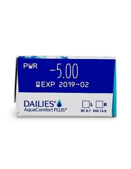Dailies Aquacomfort Plus 30 unidades - 13,15 € | Vision24horas