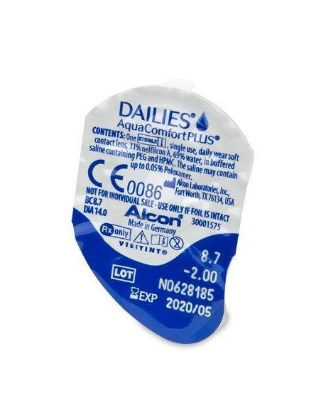 Dailies Aquacomfort Plus 30 unidades - 13,15 € | Vision24horas