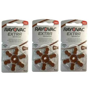 3 ruedas Rayovac Extra Advanced 312 Marrones | Vision24horas